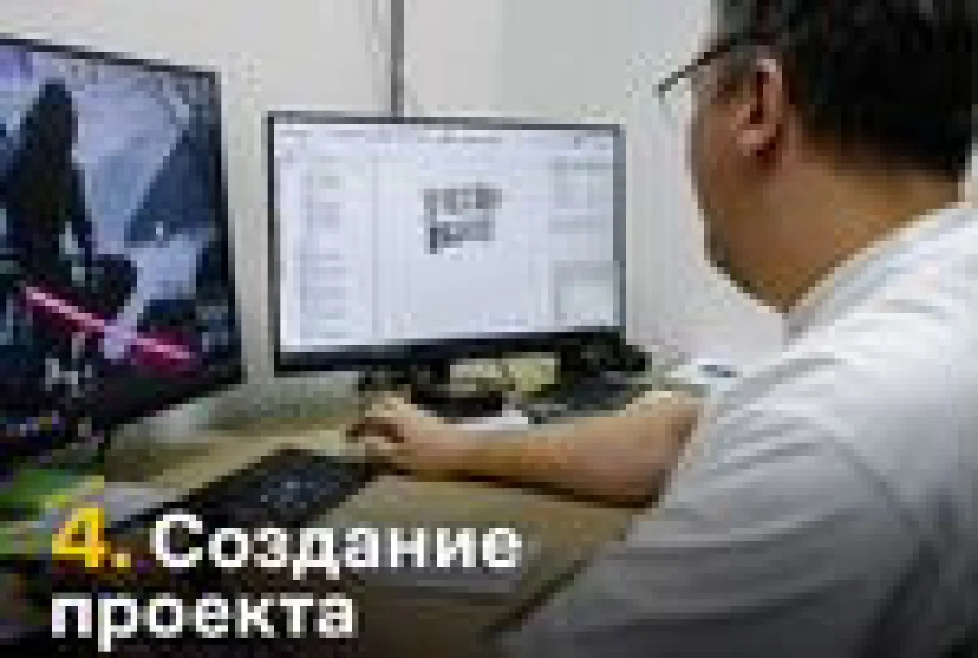 Прямая кухня на заказ 212х57х202 см, темно-синяя ЛДСП