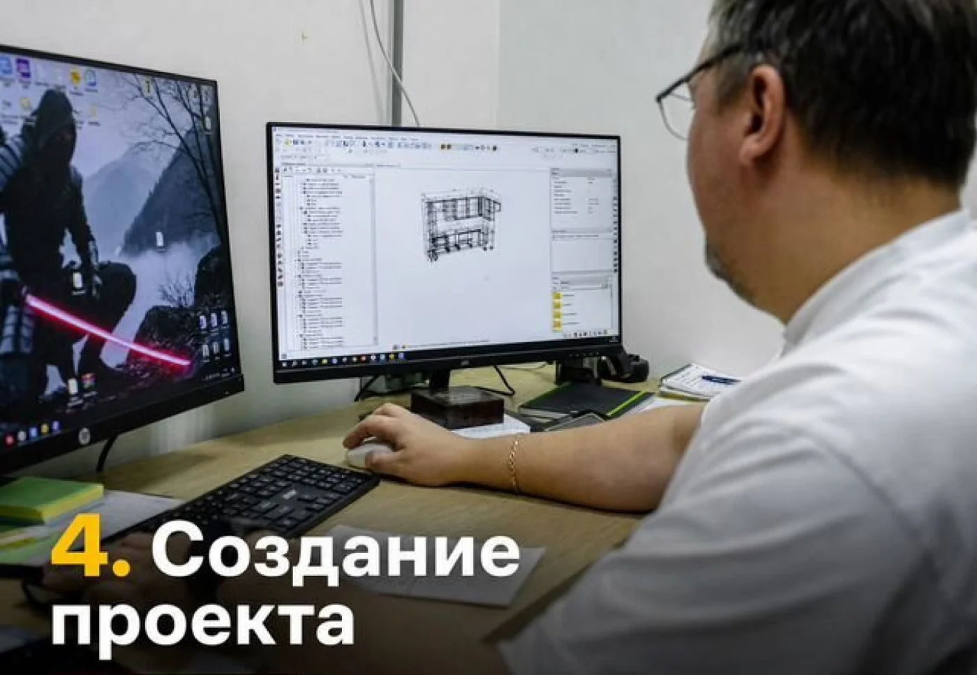 Кухня на заказ 180x60x200 см светлые матовые фасады